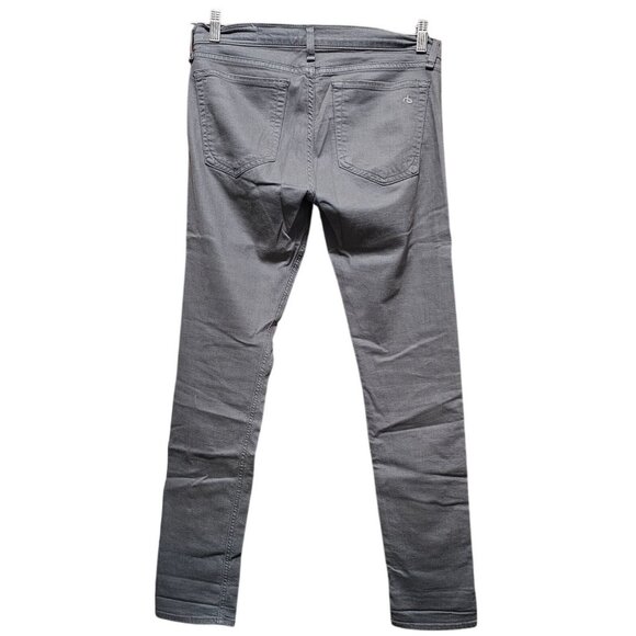 Rag & Bone Gray Slim Fit Jeans Womens Size 26 Mid-Rise Stretch Denim 5-Pocket De - Picture 3 of 12